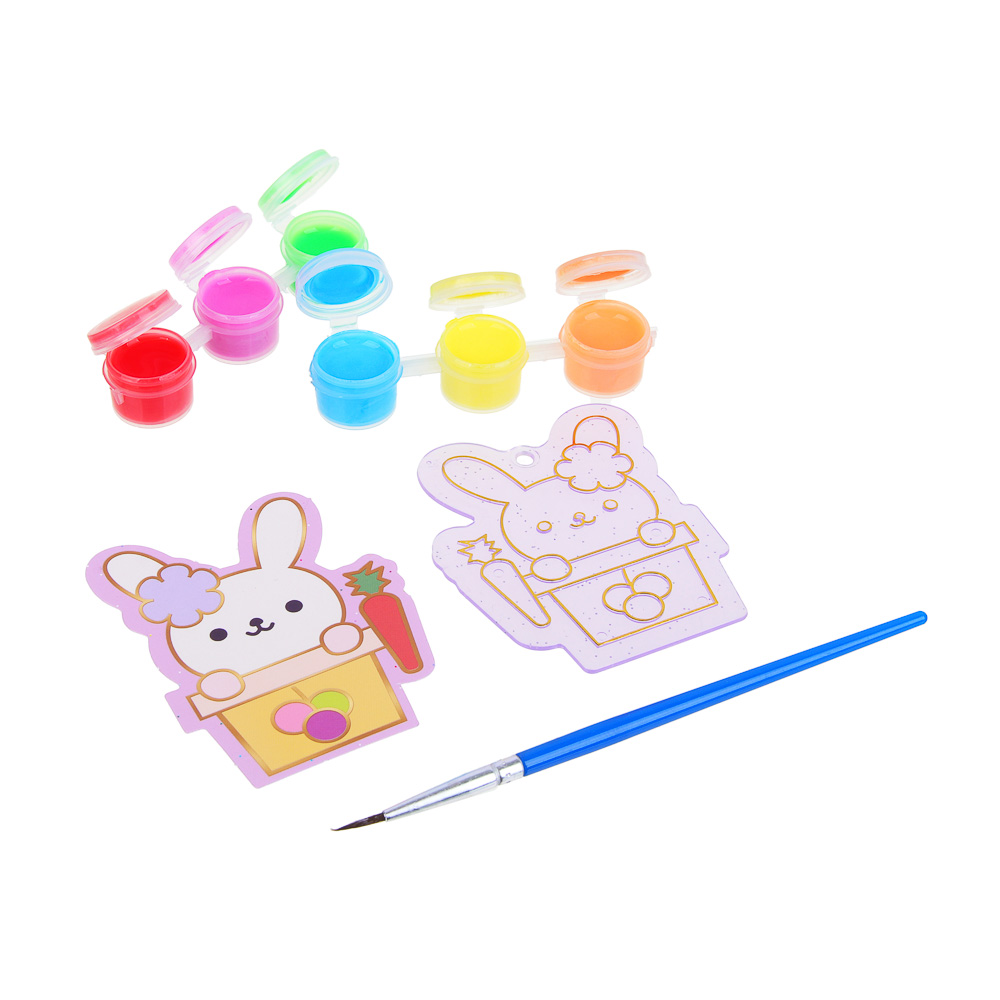 ХОББИХИТ Набор для творчества "Раскрась брелок" с браслетом, 21х15х3,85см, 3 дизайна - #10