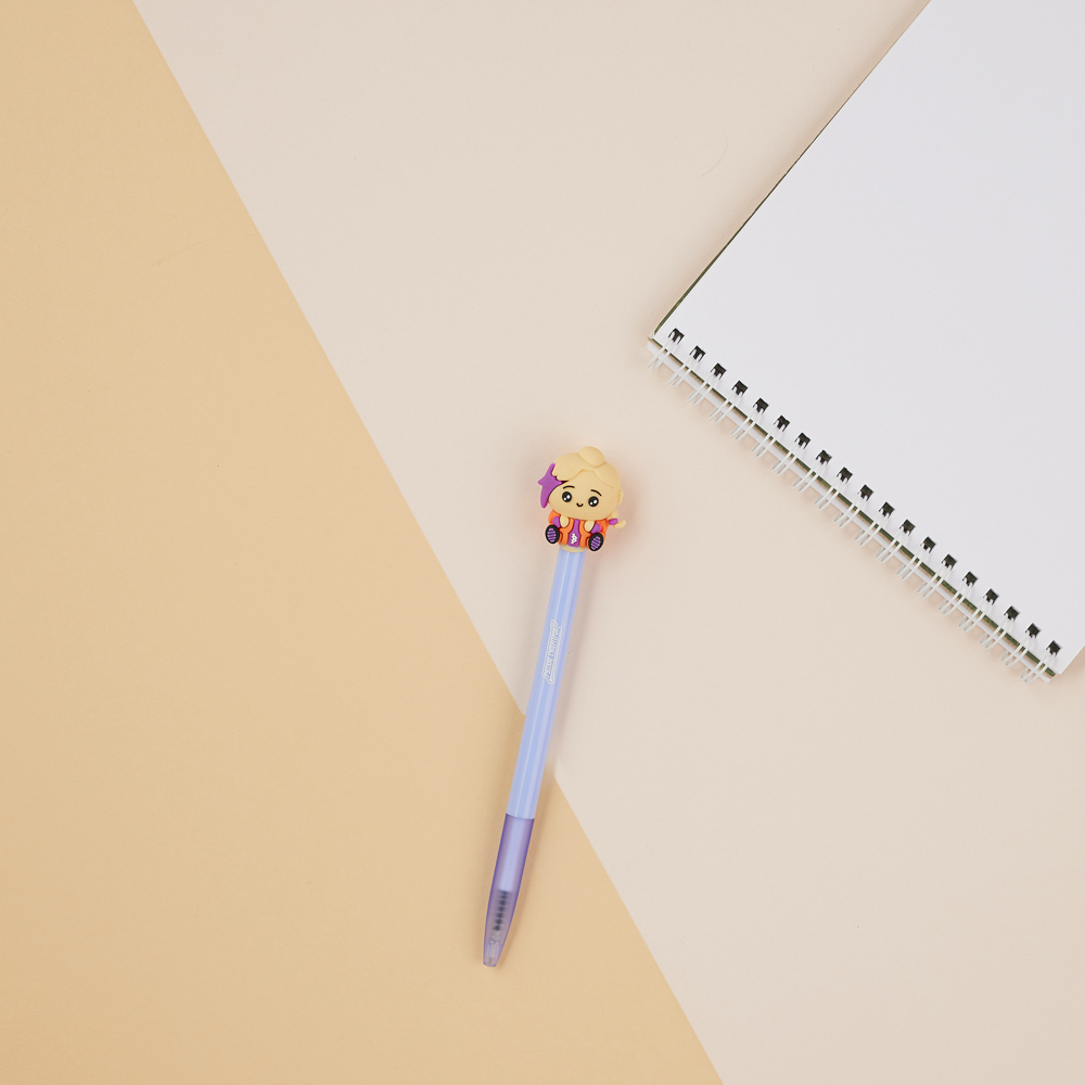 BY Русские Супергерои Авторучка шар.синяя, с фигуркой в форме супергероя, 4 диз., "Кавай", дисплей - #11