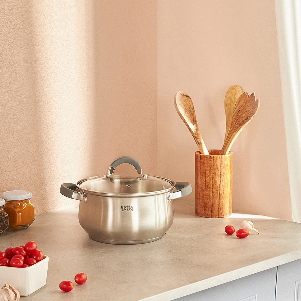 VETTA Вена Кастрюля 20х11,5см. 3,6л. со стекл. крышкой, индукция - #13