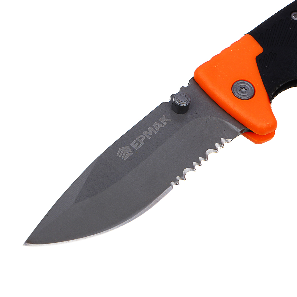 ЕРМАК Нож туристический складной 19,0(8,5х0,25)см ручка двухкомпонентная - #3