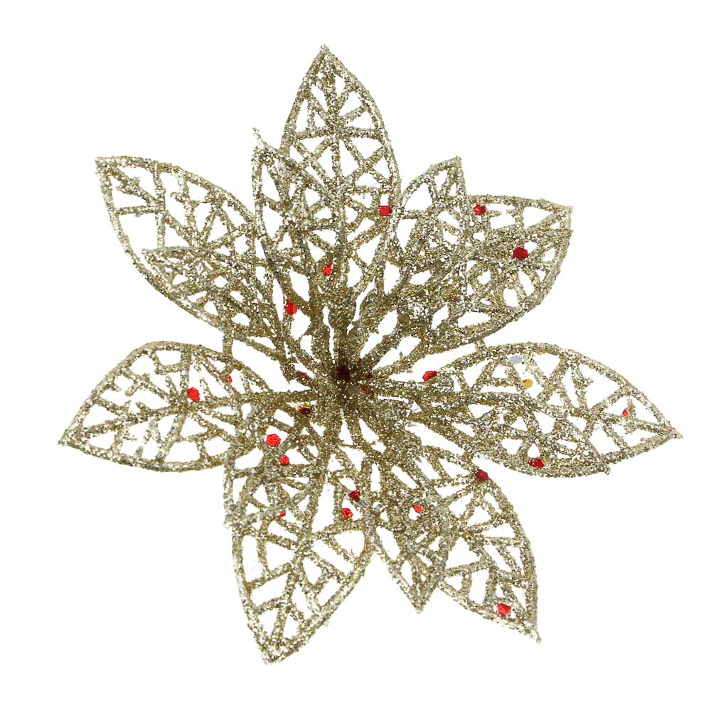 СНОУ БУМ Цветы на проволоке 10x10 см 3шт - #3