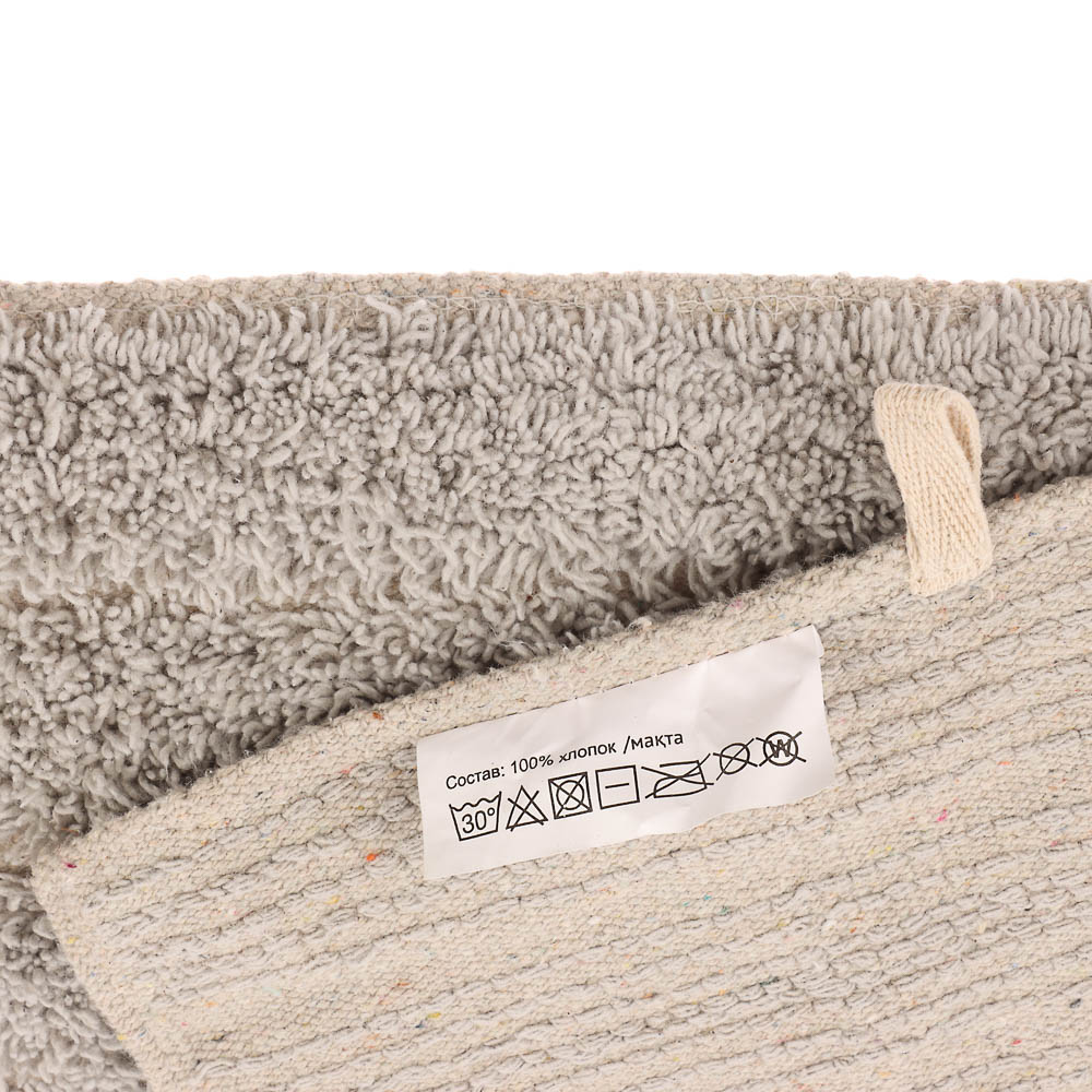 Коврик для ванной 40х60см Delhi серый, хлопок, SWM-6000-GR-B - #5