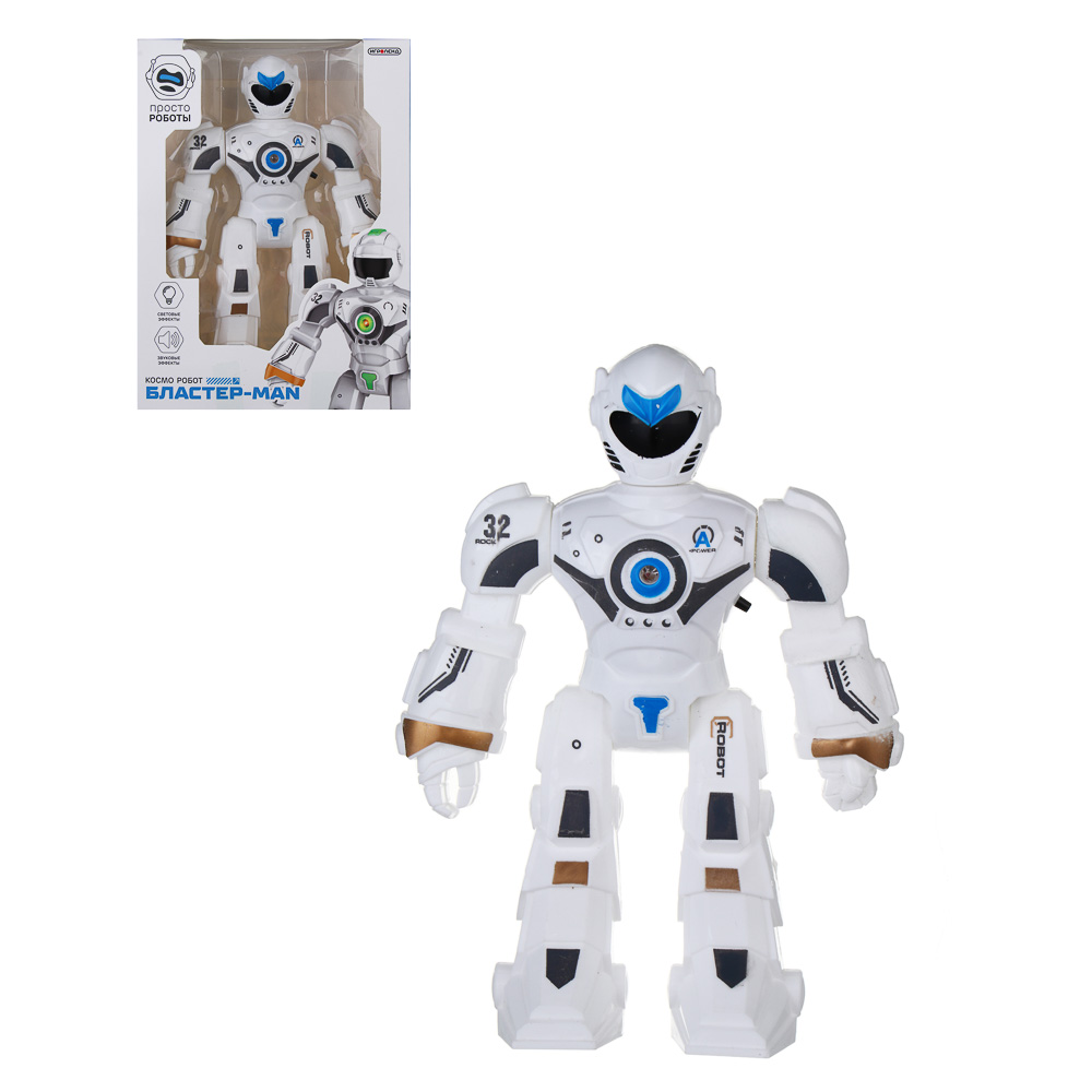 ИГРОЛЕНД Робот, свет, звук, пластик, 3хАG13, 15,5х6х20,8 см - #1