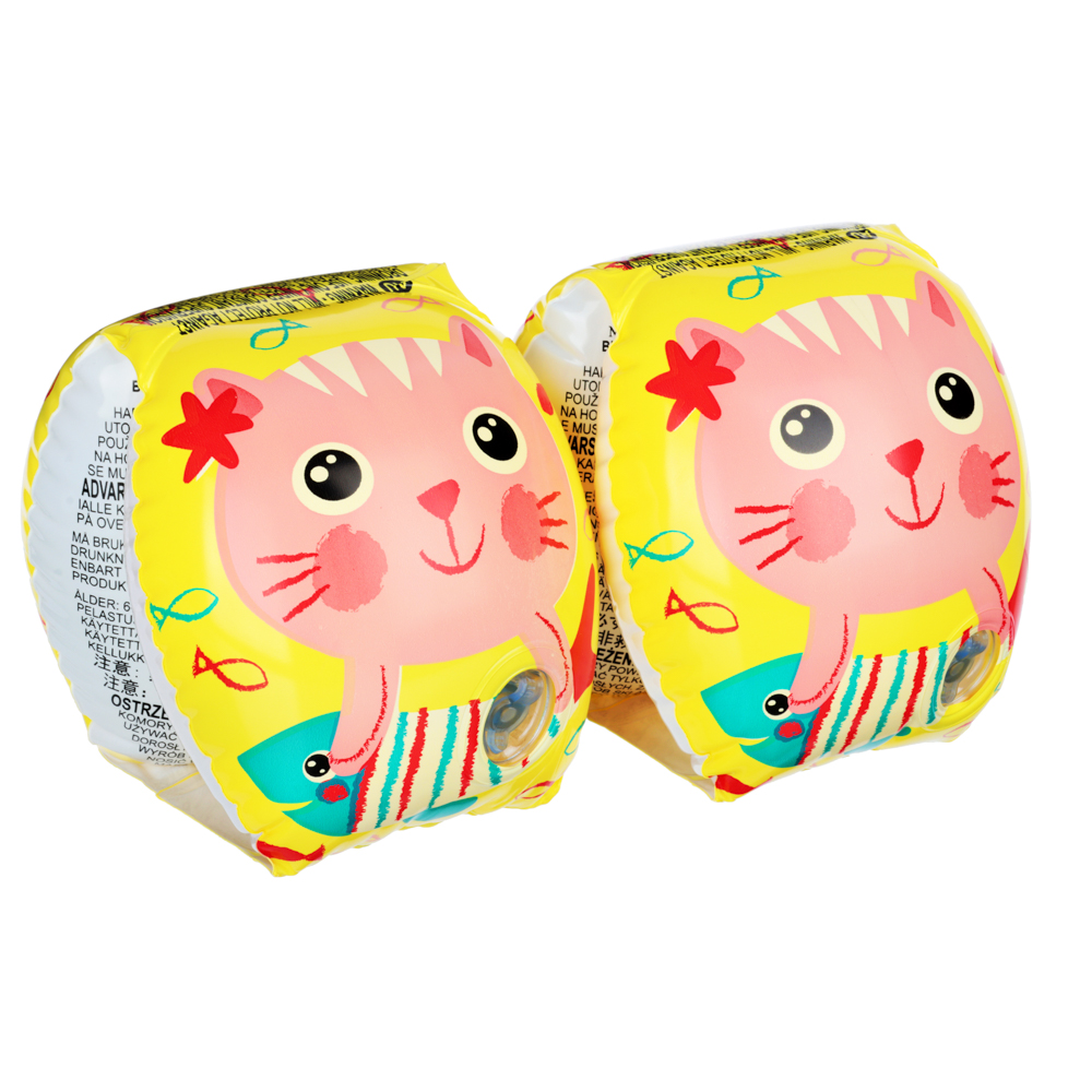 INTEX Нарукавники для плавания HAPPY KITTEN ARM BANDS, от 6-36 мес., 20х15см, 56665EU - #1