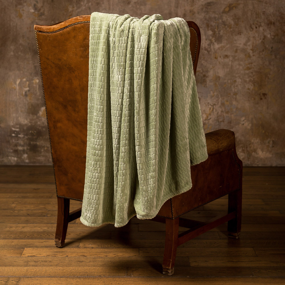 PROVANCE Плед микрофибра, 180х200см, 300гр/м, зеленый - #6