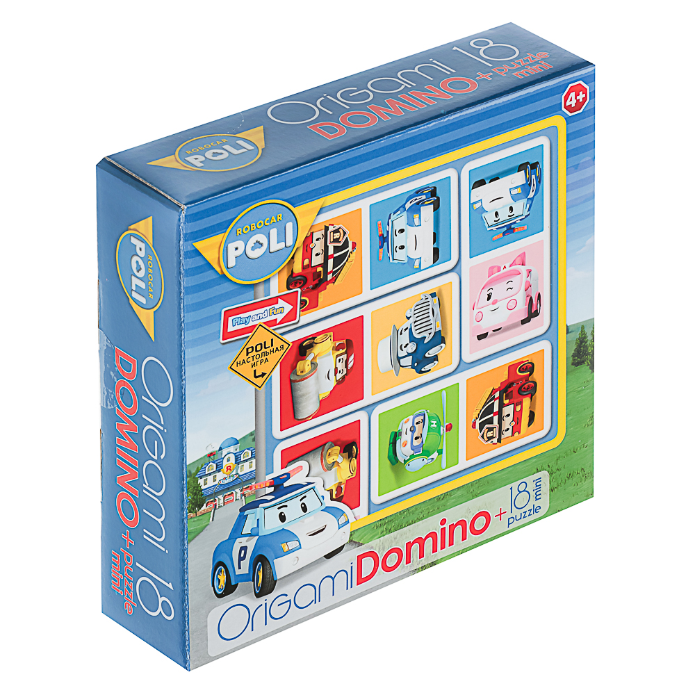 Робокар Поли.Наст.игра.Домино+пазл.18Эл, 18x5x18см - #1