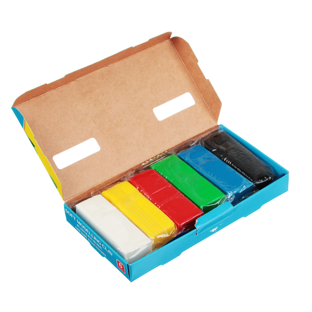 Erich Krause Пластилин мягкий 6 цветов 120г, с алоэ вера, со стеком, в картонной коробке, 41780 - #3