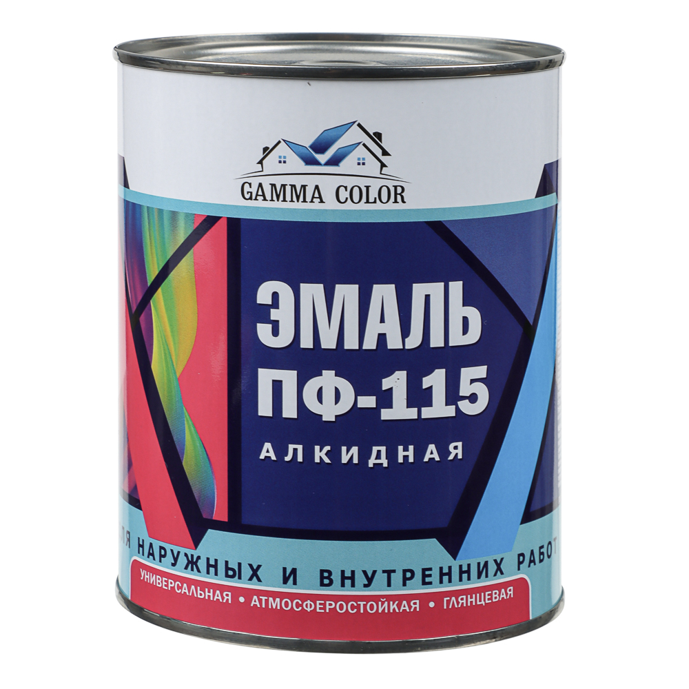 Эмаль ПФ-115 тм GAMMA COLOR, черная - #2