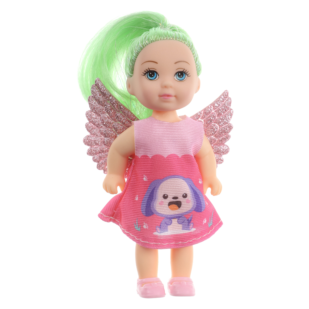 ИГРОЛЕНД Кукла с крылышками и цветн.волосами, 11 см, ABS, PVC, полиэстер, 13,5х4,5х18 см, 6 дизайнов - #10
