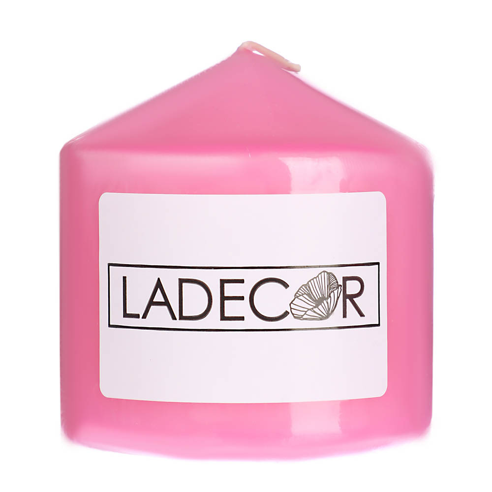 Свеча столбик "Нежность" Ladecor, розовый, 2 оттенка - #3
