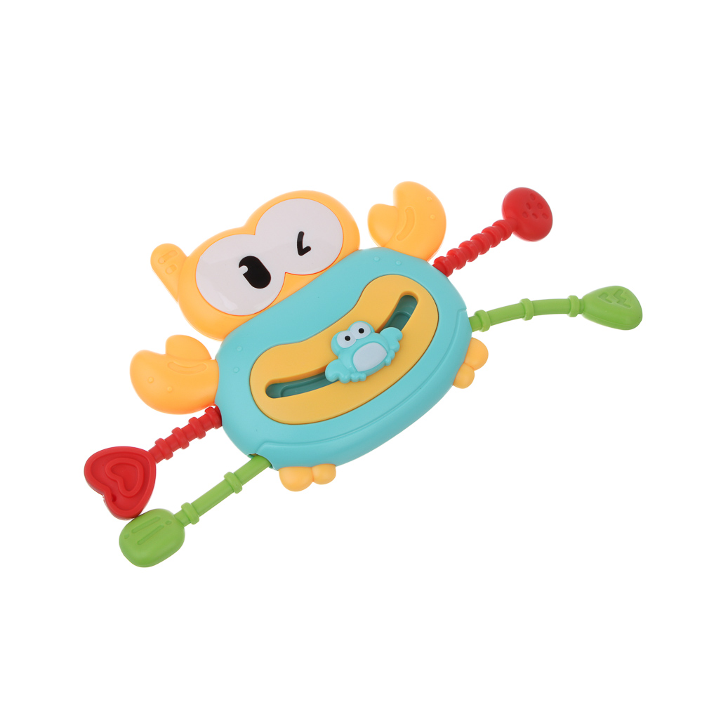 ИГРОЛЕНД Развивающая игрушка "Крабик", ABS, резина, 12,8х10,5х4,2см, 2 дизайна - #4
