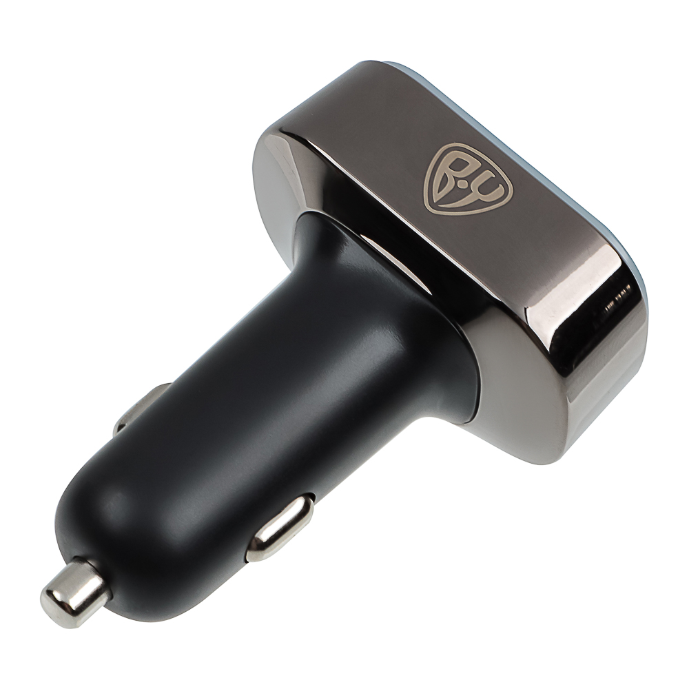 BY Зарядное устройство с подсветкой 12/24 В, 70 Вт QC, PD 2*Type-c/2*USB-A, алюминий, пластик - #6