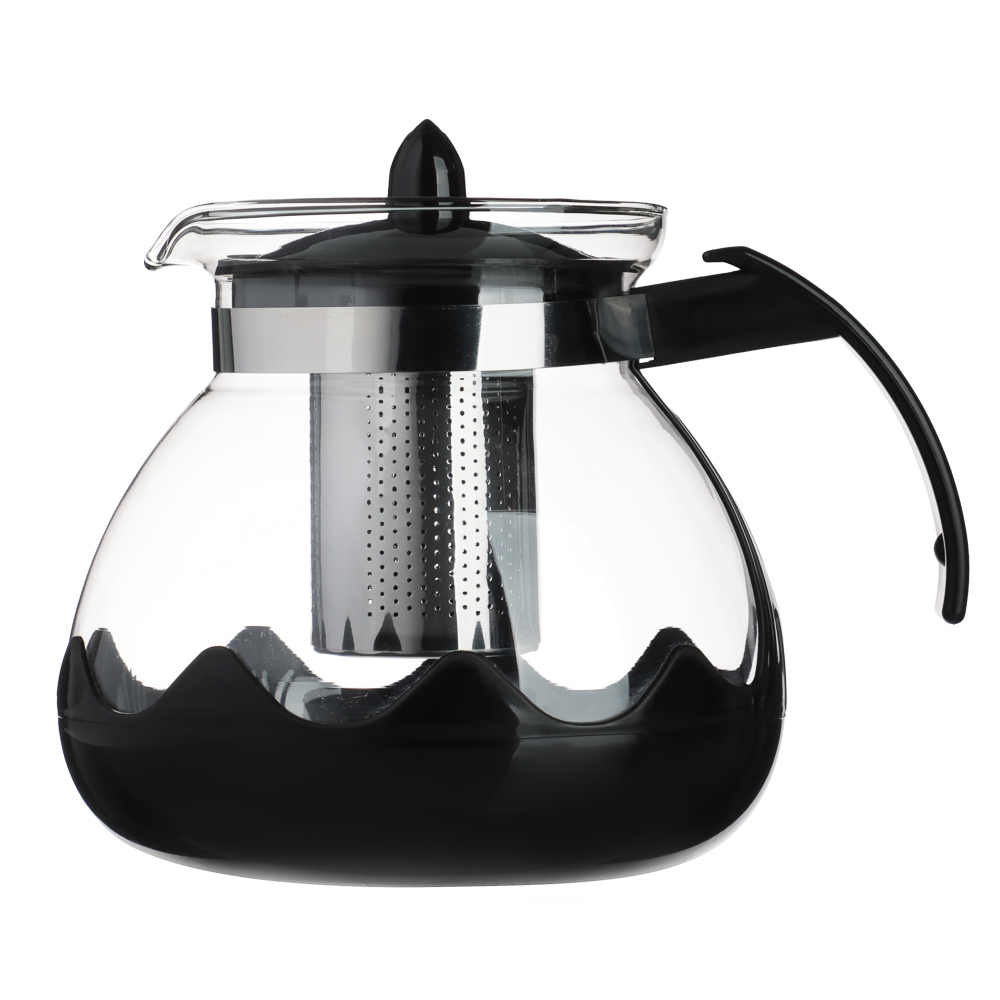VETTA Классик Чайник заварочный 1,5л, стекло, нерж.сталь - #1