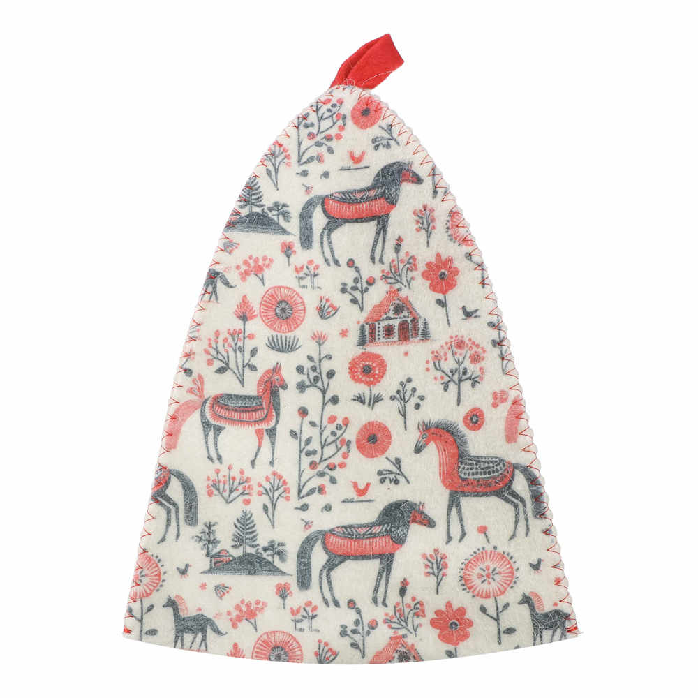 Шапка банная с принтом Амонд в асс., войлок - #3