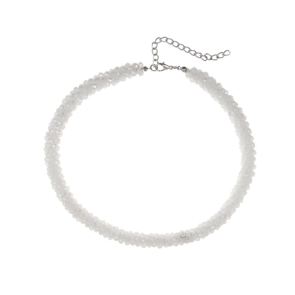 Колье на шею 37-42см, медь, стекло, 2 цвета, БЖ25-17 - #6