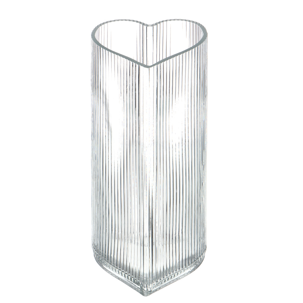 Ваза тм LADECOR "Сердце" 19х8,4 см, стекло - #5
