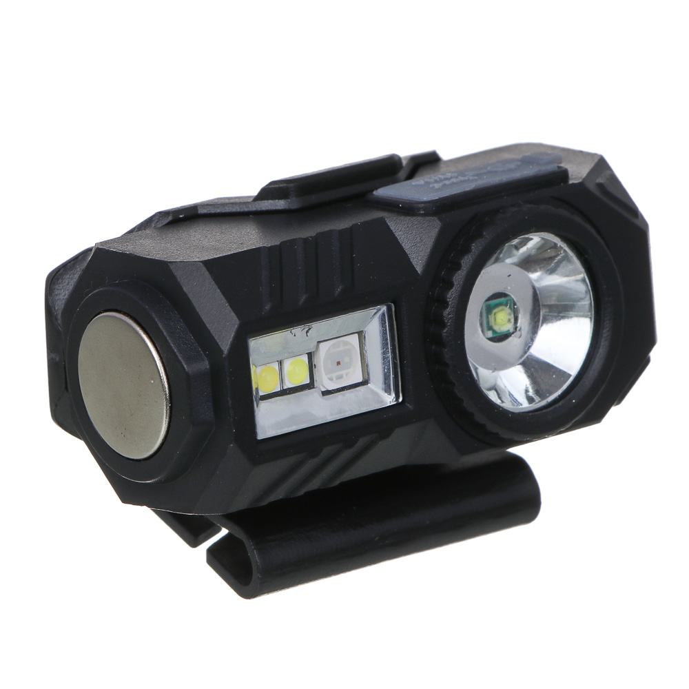 ЕРМАК Фонарь налобный,сенсорный,крепление, XPE LED+3LED,9 режимов,500мАч, 64х45х34 мм, красный свет - #8