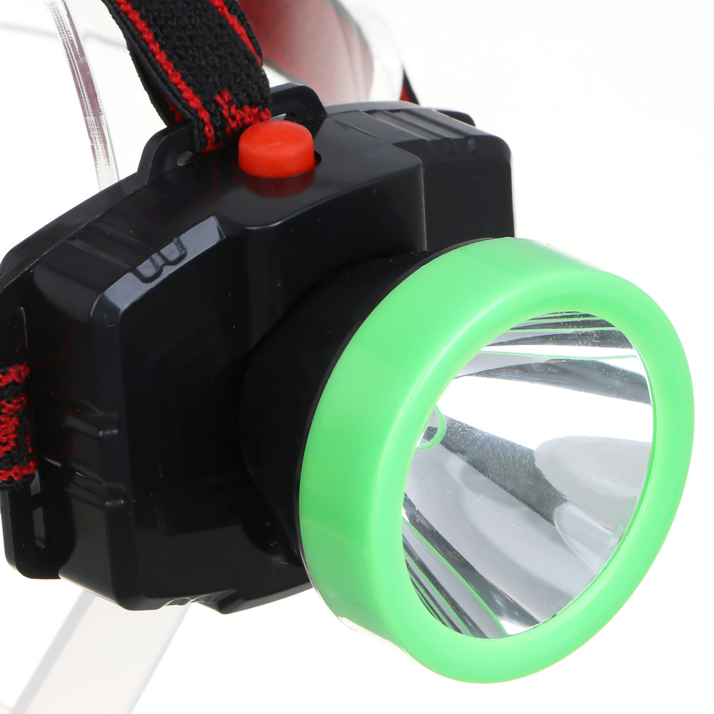 РОКОТ Фонарь налобный, 1 LED, 2 режима, 3хАА, 55х63х70 мм - #4
