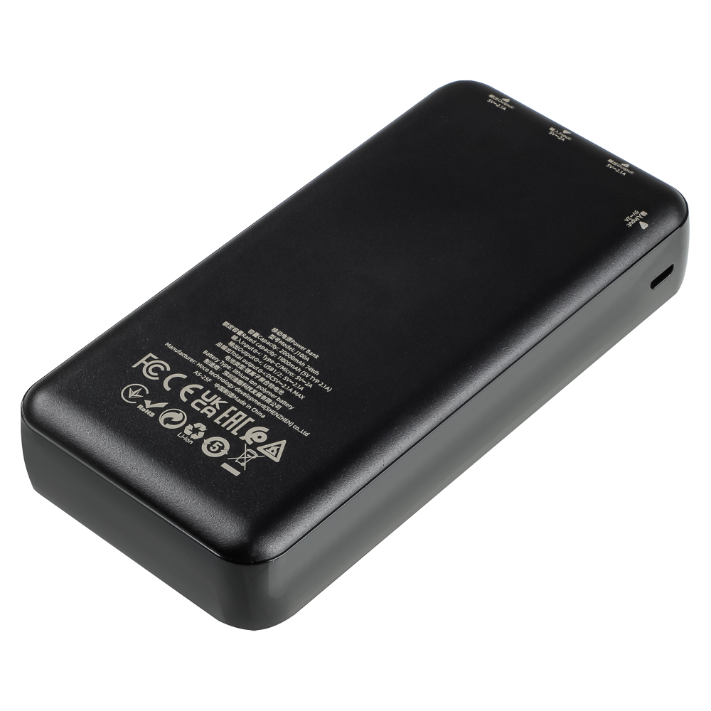 hoco. Аккумулятор мобильный модель J100A, 20000 мАч, цвет: черный - #5