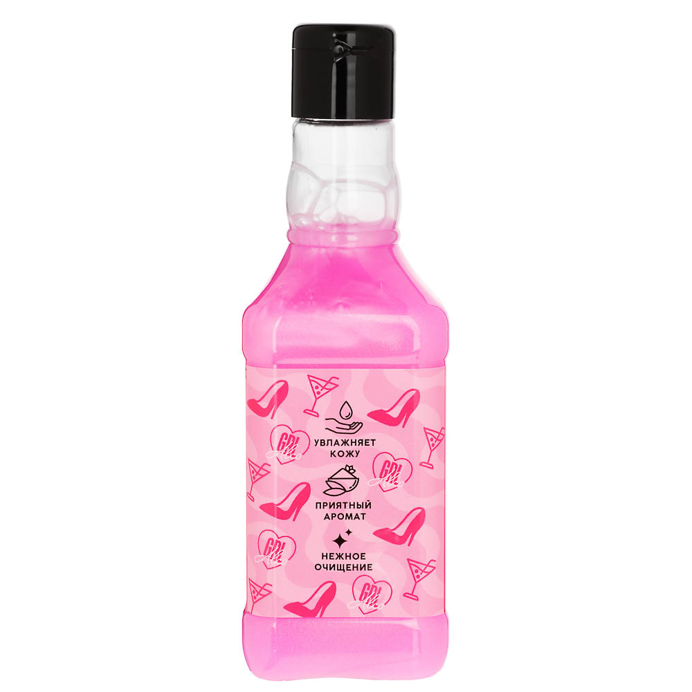 Гель для душа "Кайфуй",аромат ягодный коктейль,флакон виски,250мл - #4