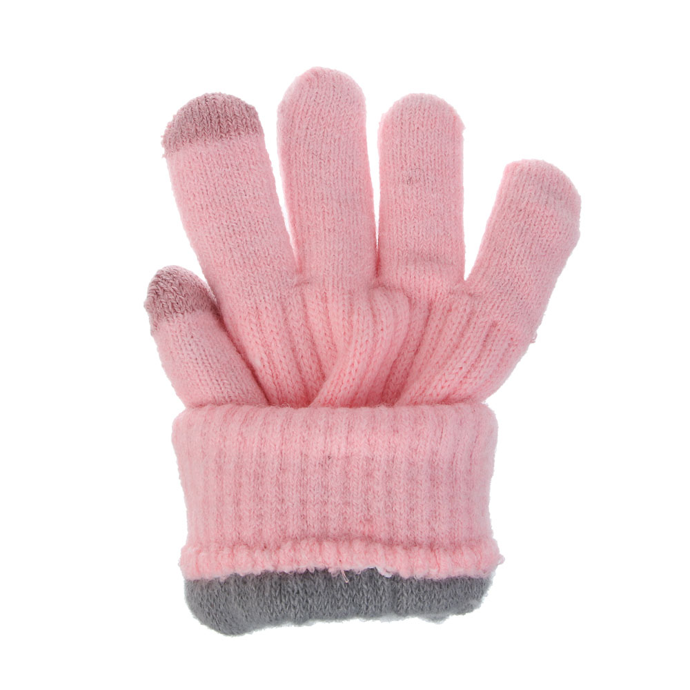 GALANTE Перчатки подростковые контактные с начесом, р.16, 100% полиэстер, цвета в ас-те, ОЗ25-28 - #4