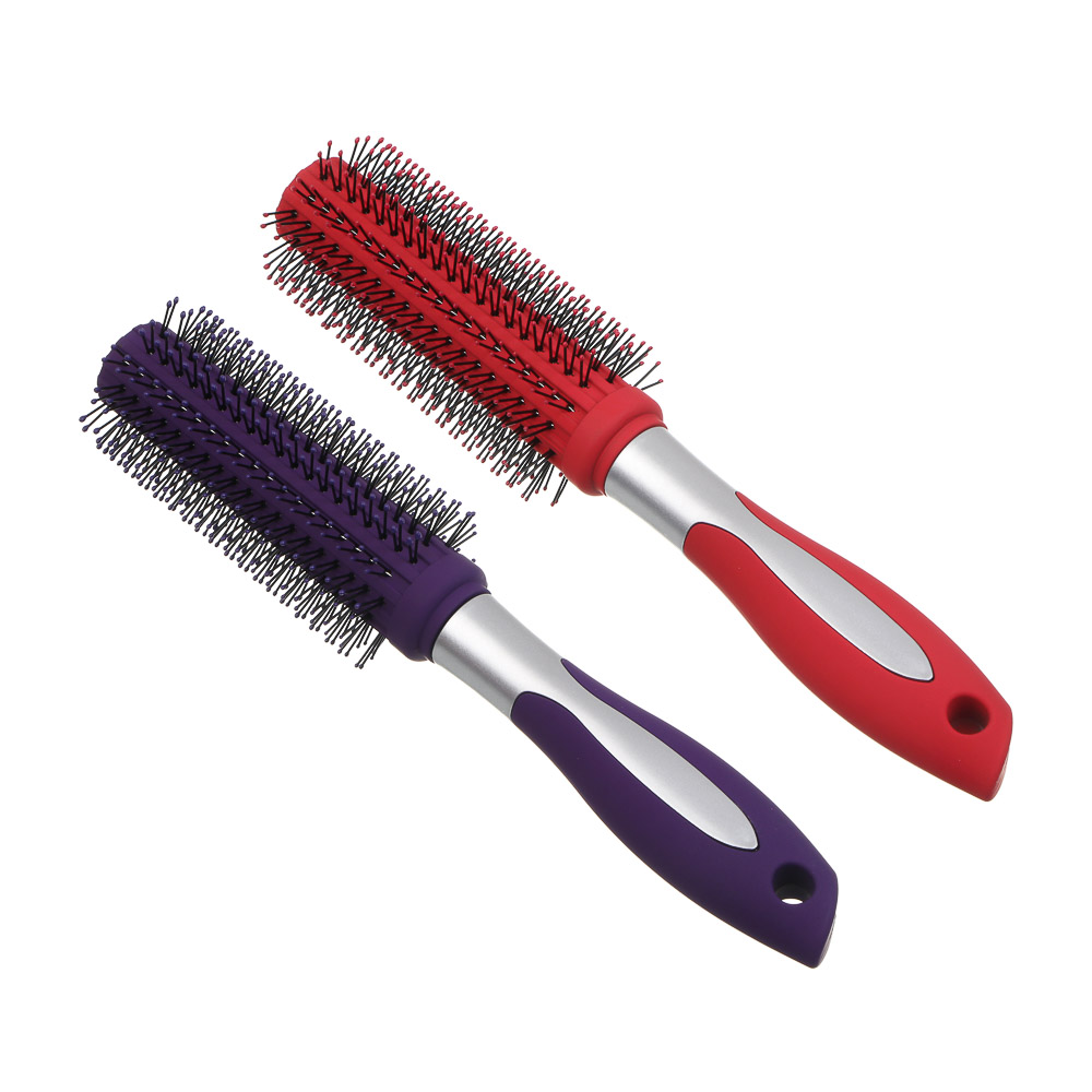 ЮНИLOOK Расческа-брашинг, пластик, силикон, 23,5см, 2 цвета - #1