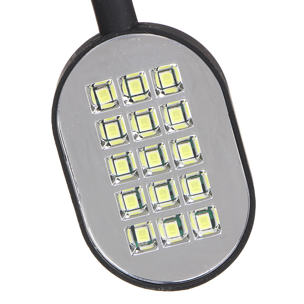 ЕРМАК Фонарик гибкий 15 SMD LED, 3xAAA, алюминий, 30х4 см - #3