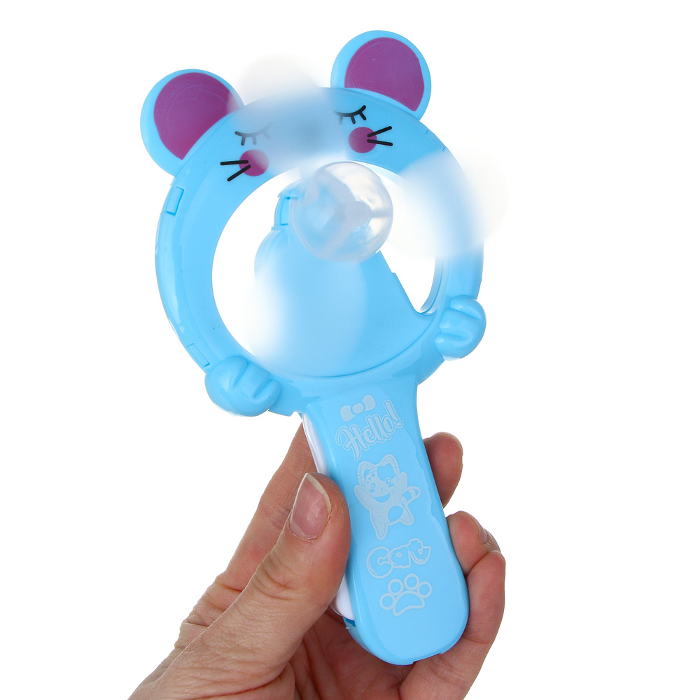 ИГРОЛЕНД Вентилятор с игрушкой механический, ABS, h18см, 9,5х18х2см, 3 дизайна - #5