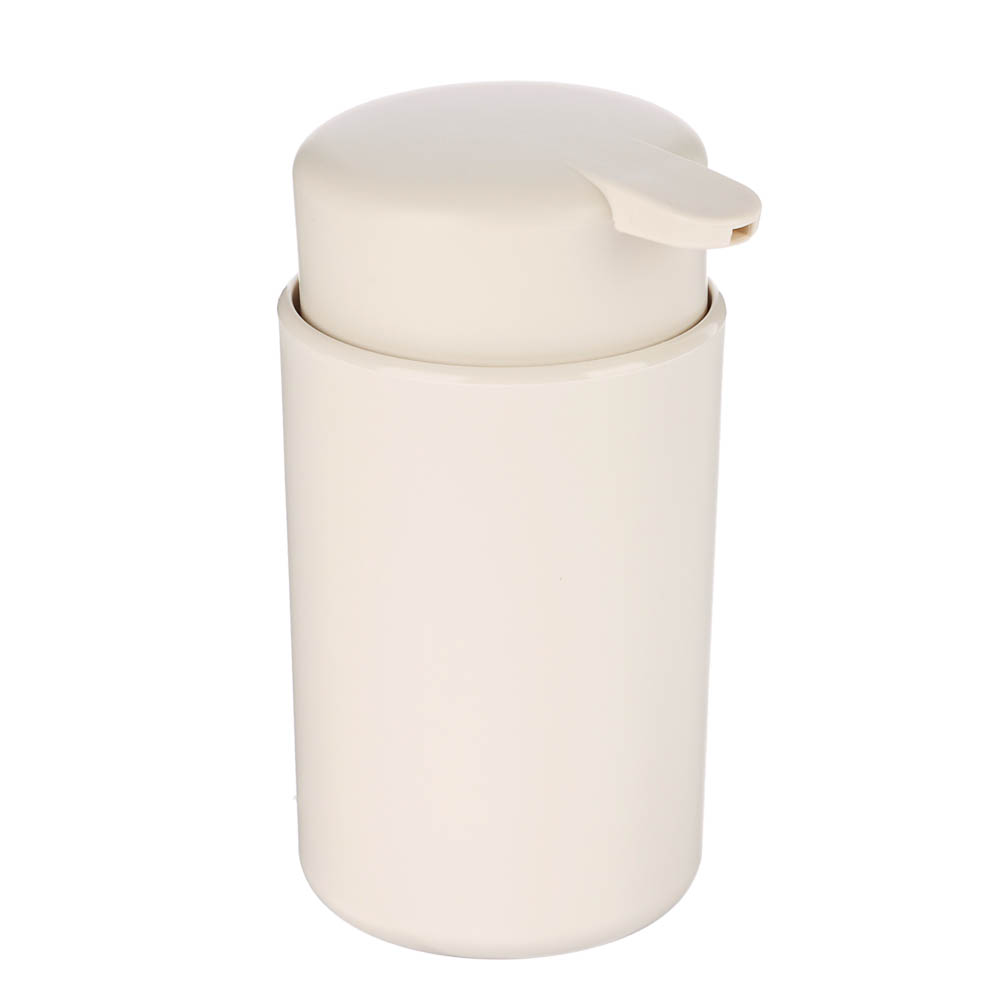 Диспенсер для жидкого мыла Flux, 250мл, бежевый, 7,5х7,5х14,5см - #1