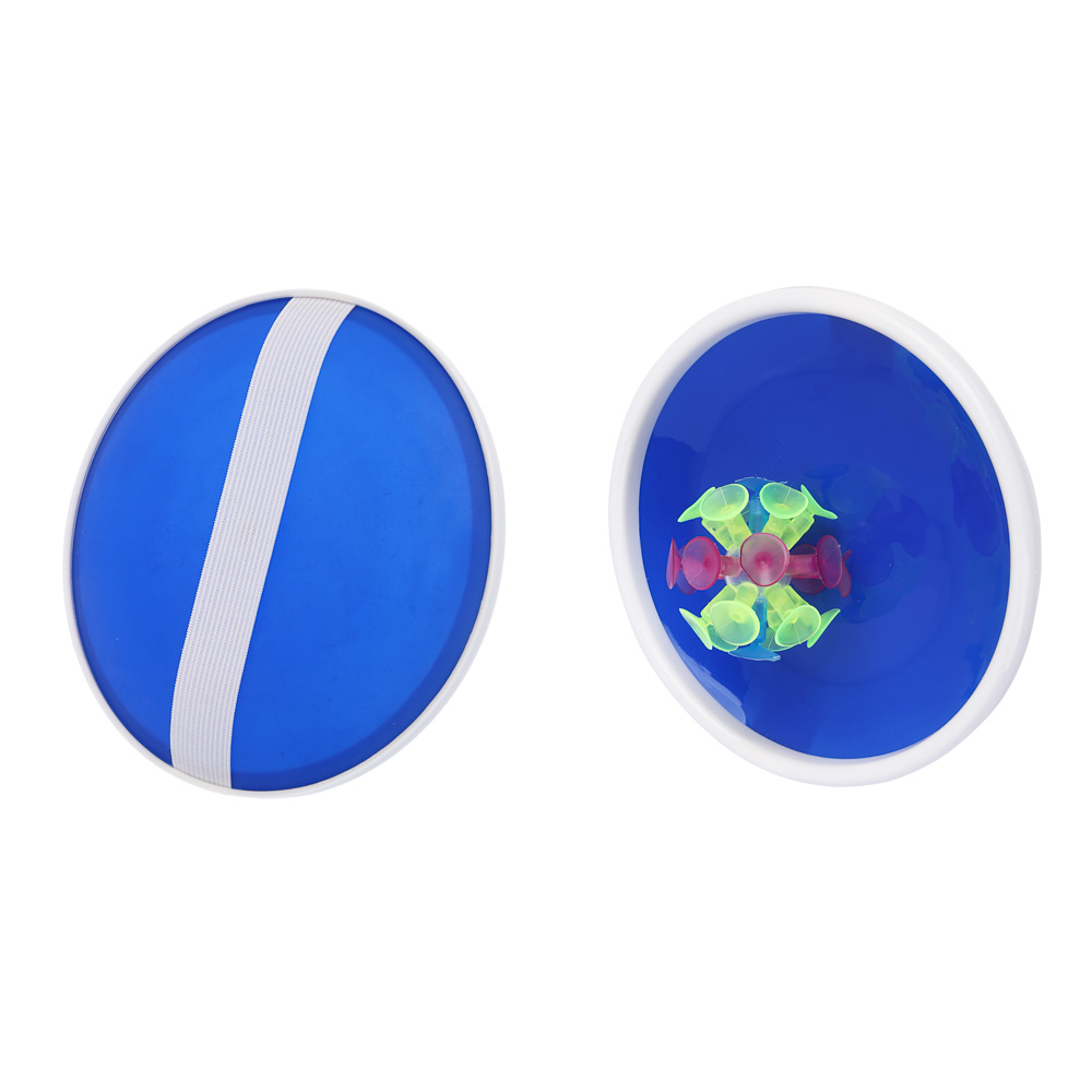 Набор поймай мяч, детский, ИГРОЛЕНД, (2 тарелки, мяч на присосках), d14,5 см, PP - #3