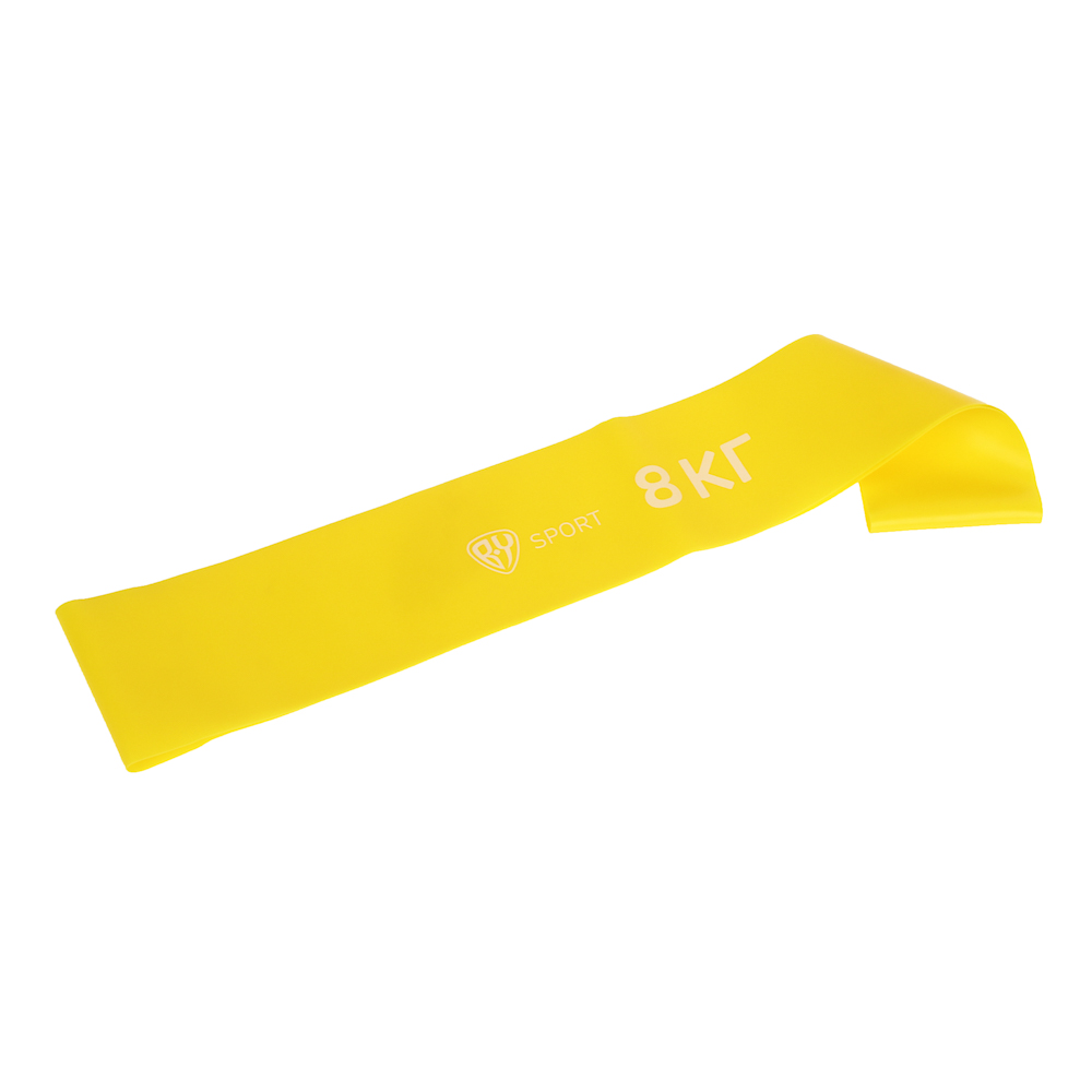 Фитнес-резинка тм BY SPORT, 8кг, 30х5х0,03см, латекс - #3