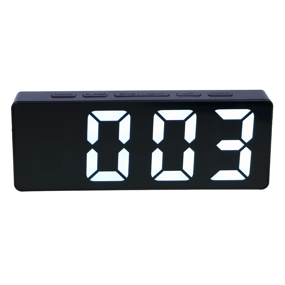 LADECOR CHRONO Будильник электронный, 8,2x5,5x3,3 см, 3xAAA, пластик, цвет корпуса черный - #1