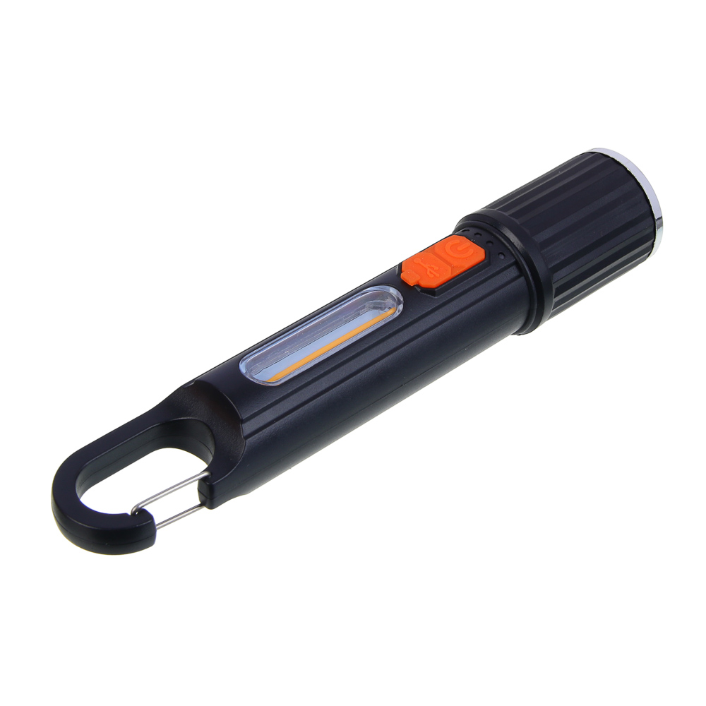 Фонарь ручной тм ЕРМАК, 800 мАч, 5 режимов, P35 LED+ вольфрам, 170х31,5 мм, Type-C, пластик - #4