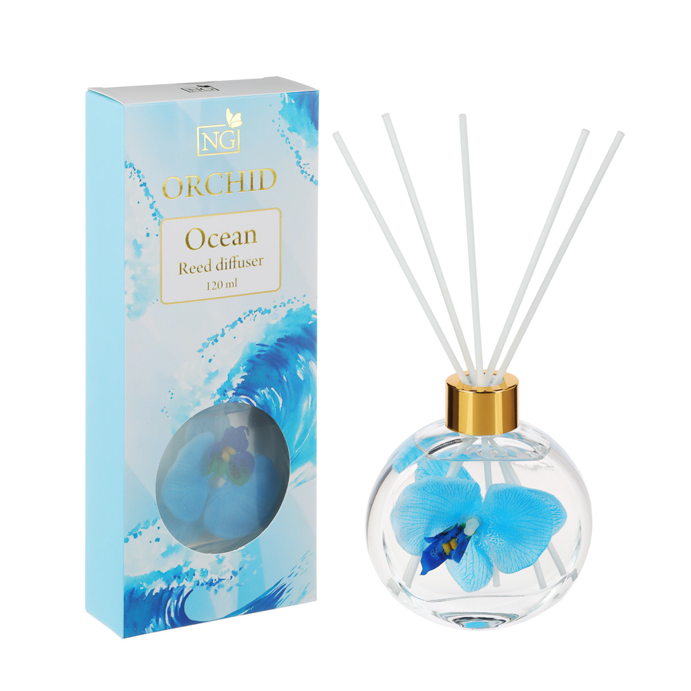 NEW GALAXY Диффузор Orchid, 120 мл, (бабл гам, океан, цитрус) - #4