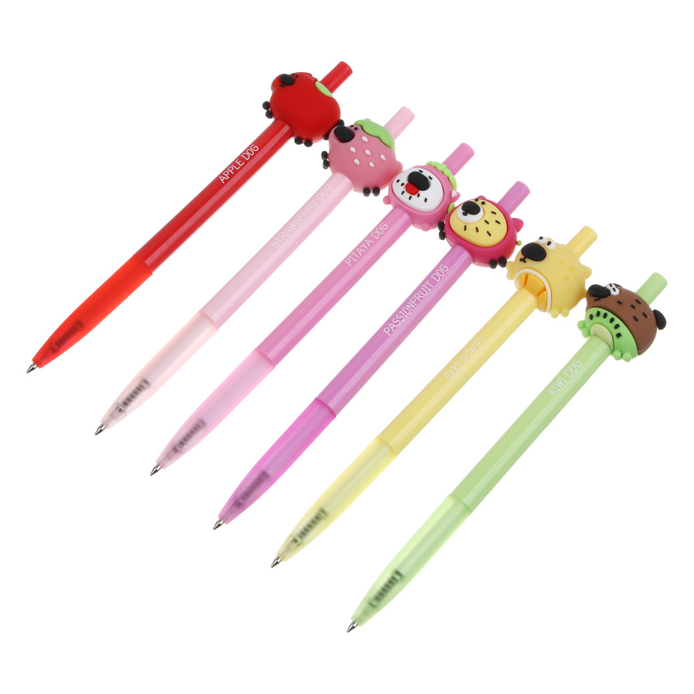 Ручка автоматическая шариковая синяя "Фрутти Дог", 6 видов - #1