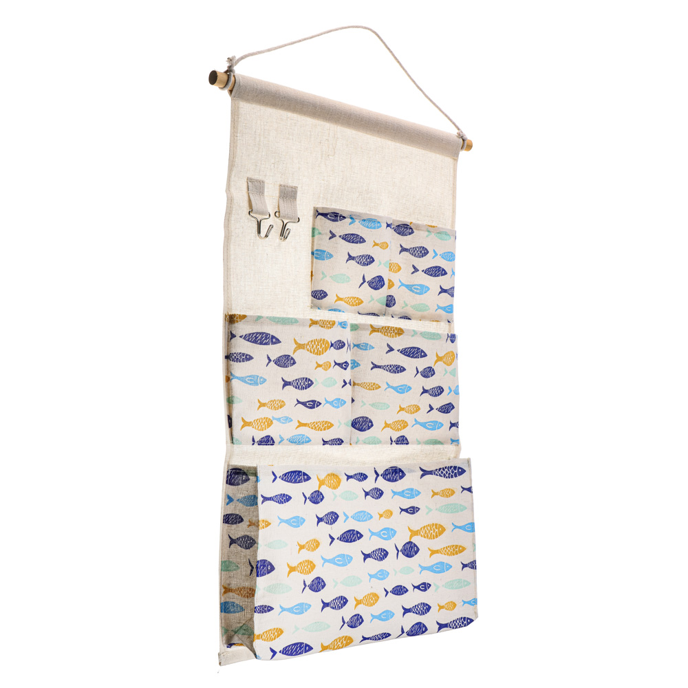 VETTA Барселона Кофр подвесной настенный, 5 объемных карманов, 2 крючка, текстиль, 34х55см,4 дизайна - #5