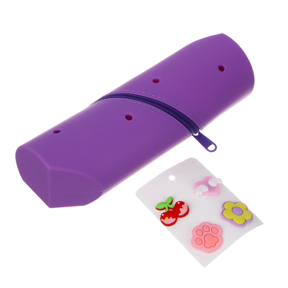 Пенал силиконовый, 21,5х7,5х5,5см, 4 джибитса, 2 дизайна - #3
