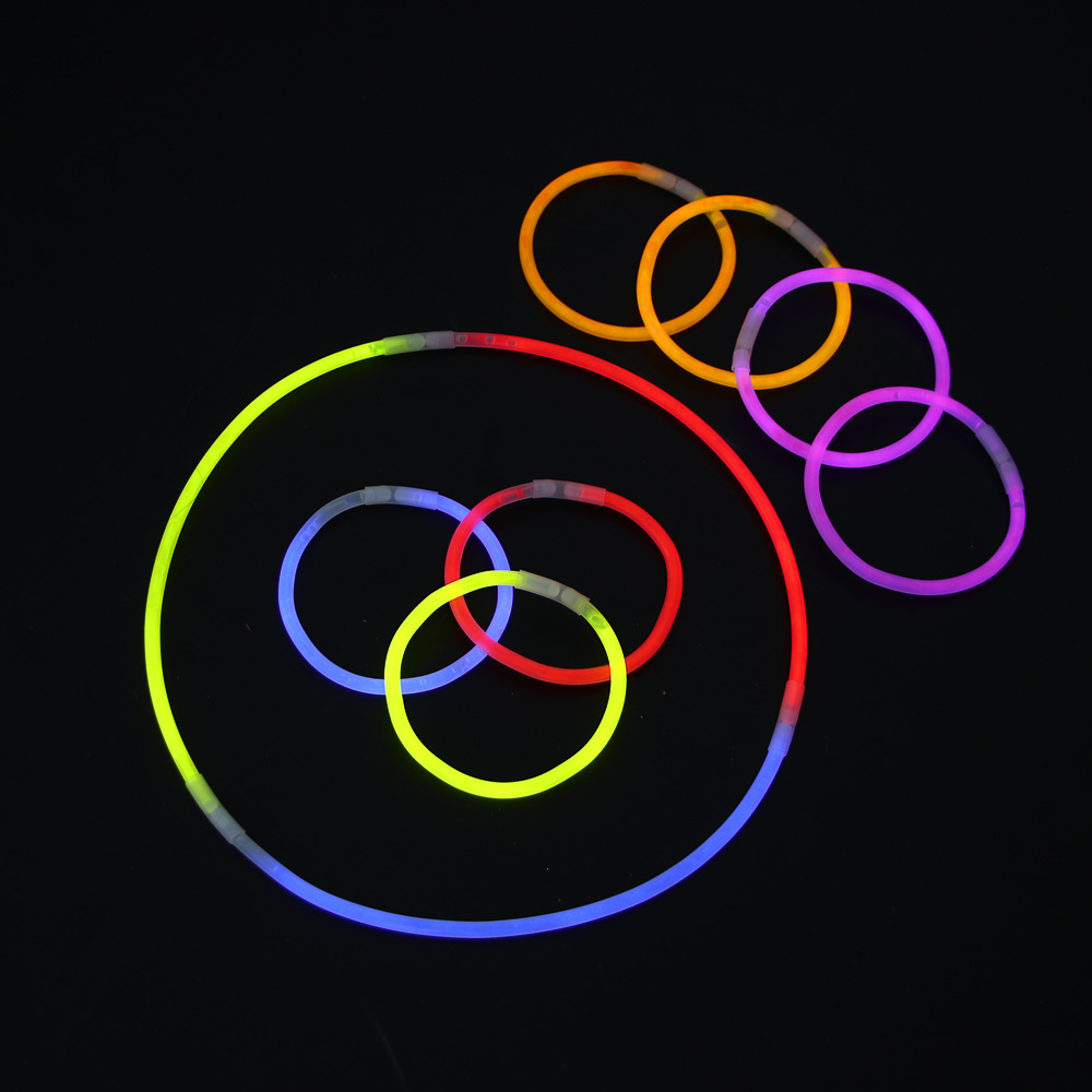 СНОУ БУМ Набор неоновых браслетов 10шт по 20 см, 5 цветов, пластик - #7