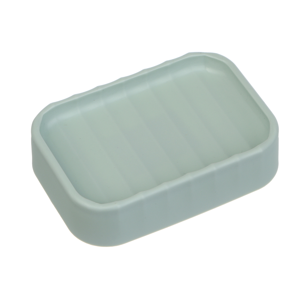 Мыльница тм VETTA Сидней, пластик, PP, оливковый, 11,4x7,3x2,8см - #1