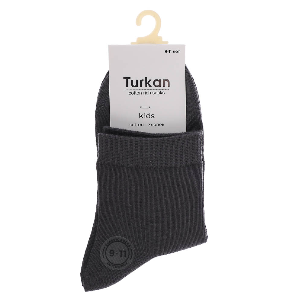 Носки детские, бесшовные, тм Turkan, 9-11 лет, 90%хлопок, 8% п/а, 2%лайкра,цвета в ас-те, R0622 - #6