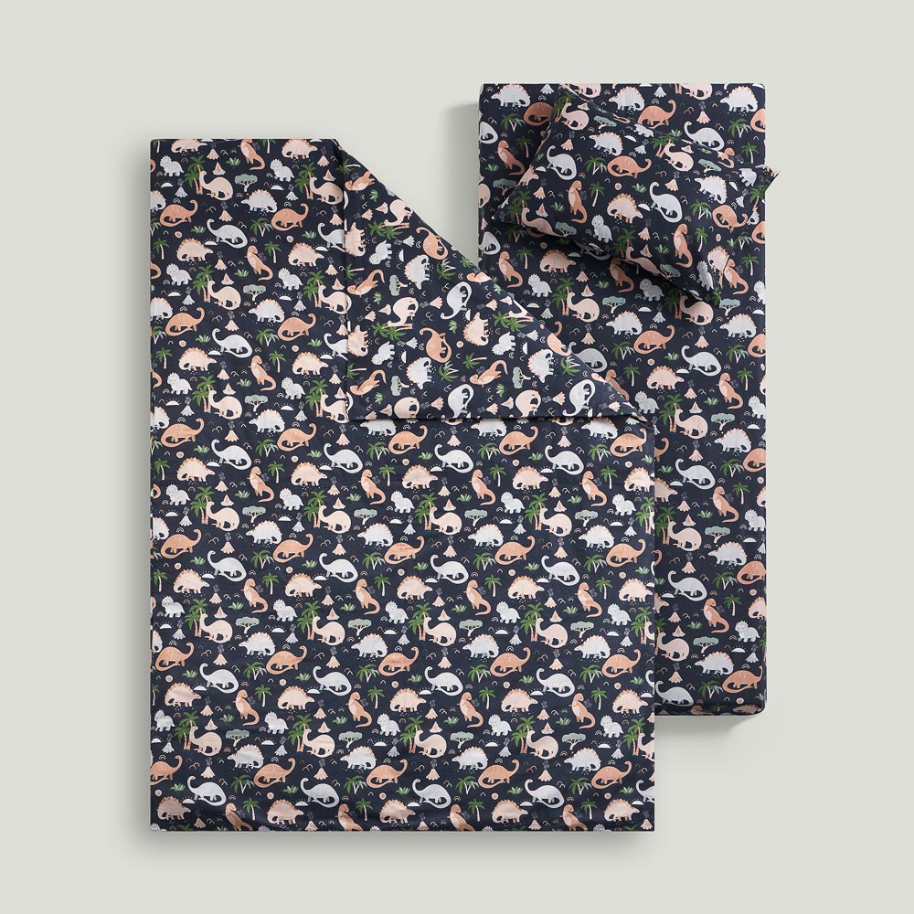 PROVANCE Basic Комплект постельного белья 1,5 (3 предмета), бязь, 100% хлопок, динозавры - #13