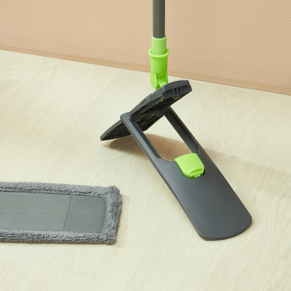 VETTA Швабра "Классик" с плоским мопом из микрофибры, разборная, телескоп - #5