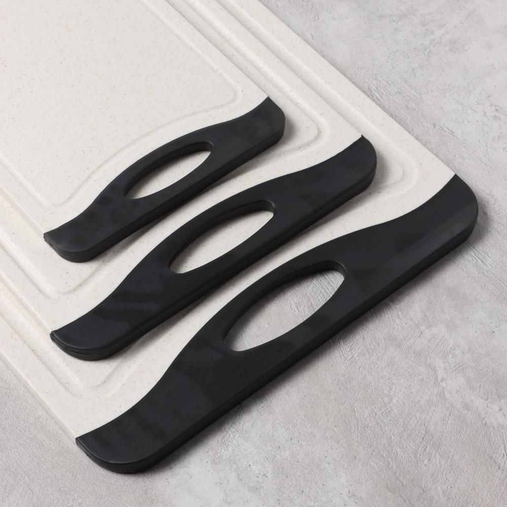 SATOSHI Женева Набор досок разделочных 3шт 36,5х24,5х0,8 см; 29х20х0,8 см; 25х14,5х0,8 см, пластик - #8