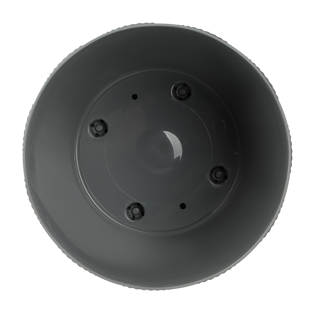 Горшок для цветов с поддоном "Мираж" 3,7л, d19,5см, цв.серый мусоон - #4