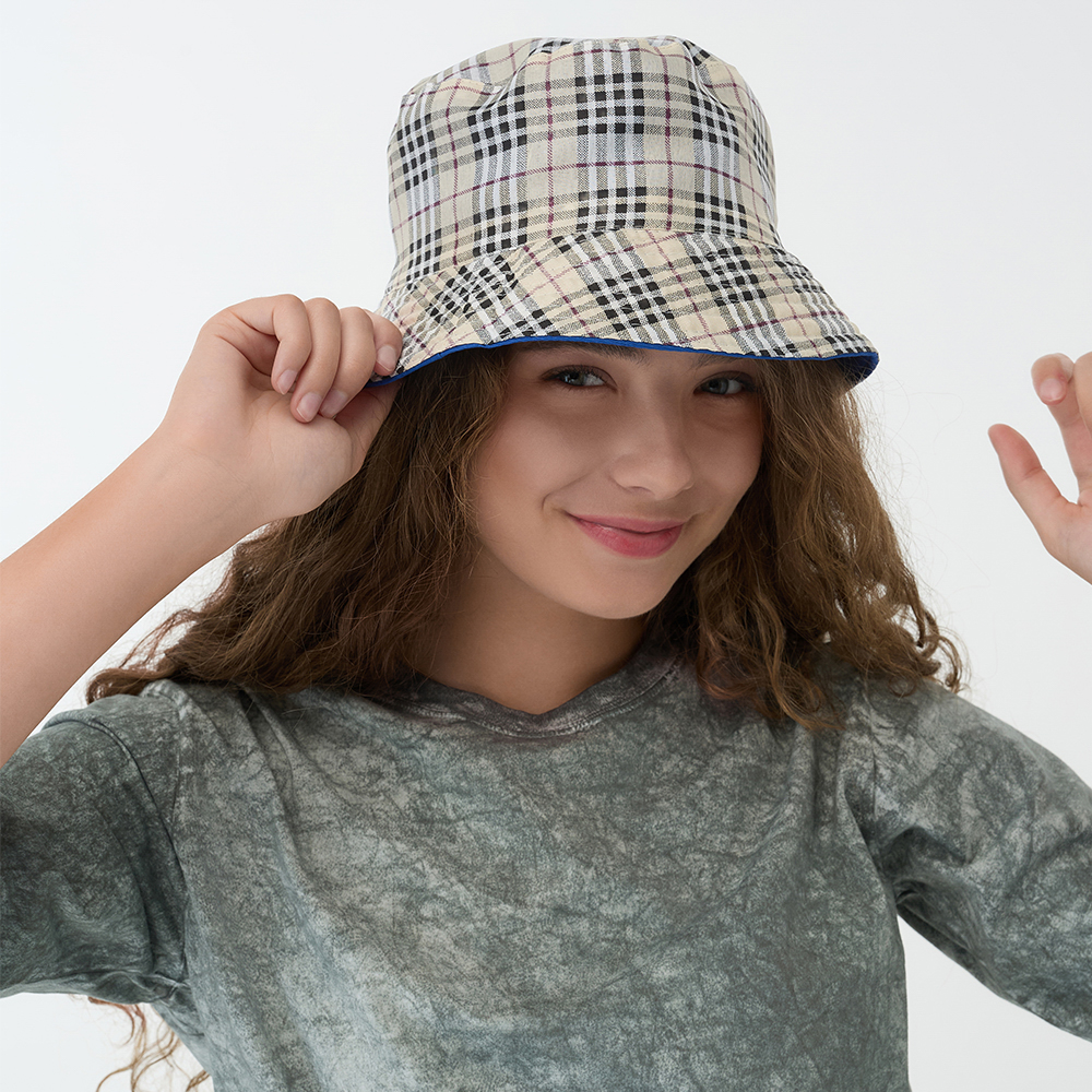 GALANTE Панама с цветным подкладом, р.56-58, 100% полиэстер, синий, ВЛ25-09, #3 - #11