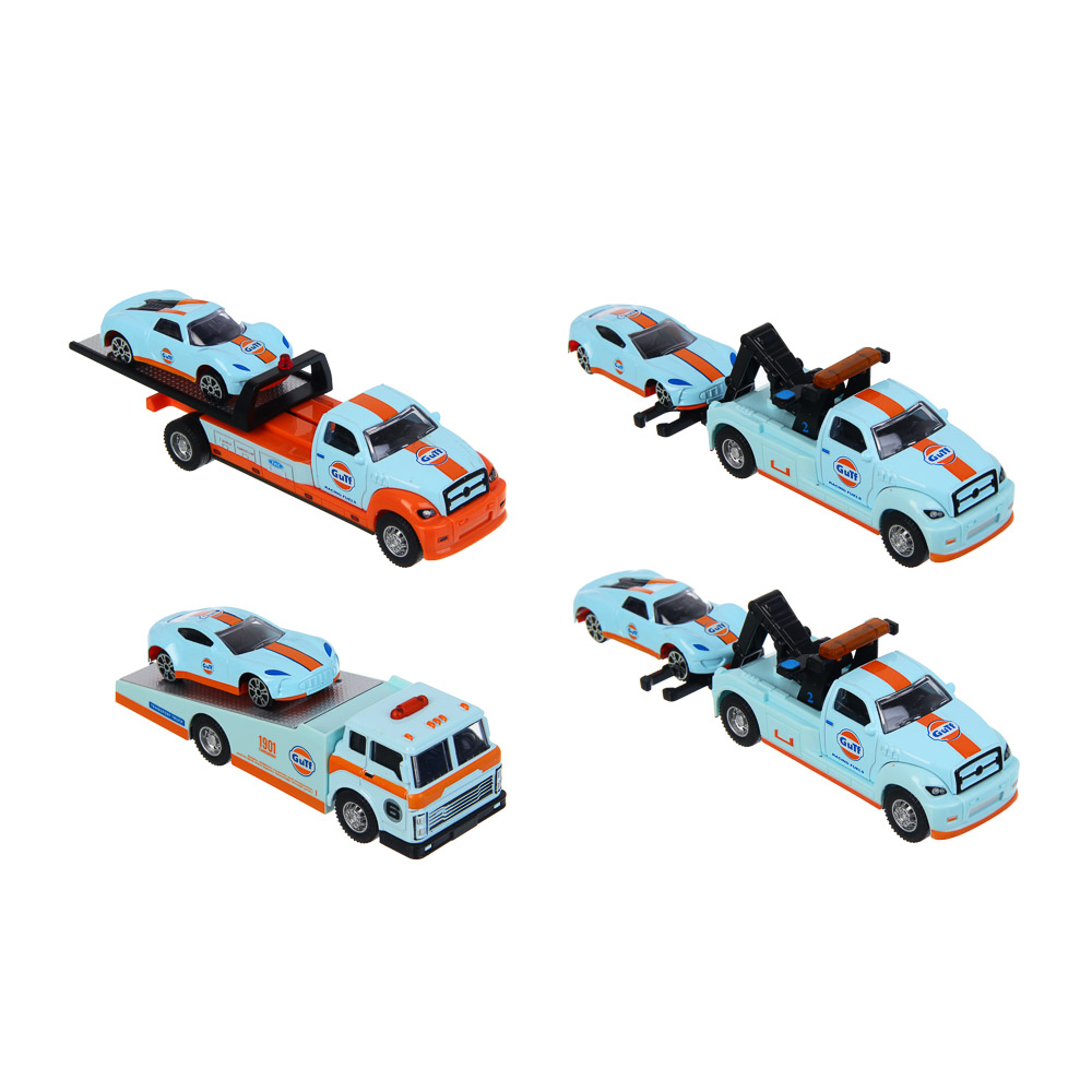 ИГРОЛЕНД Машина "Эвакуатор", инерция, 1 машинка, металл, пластик, 22,25х16 см, 3 дизайна - #2