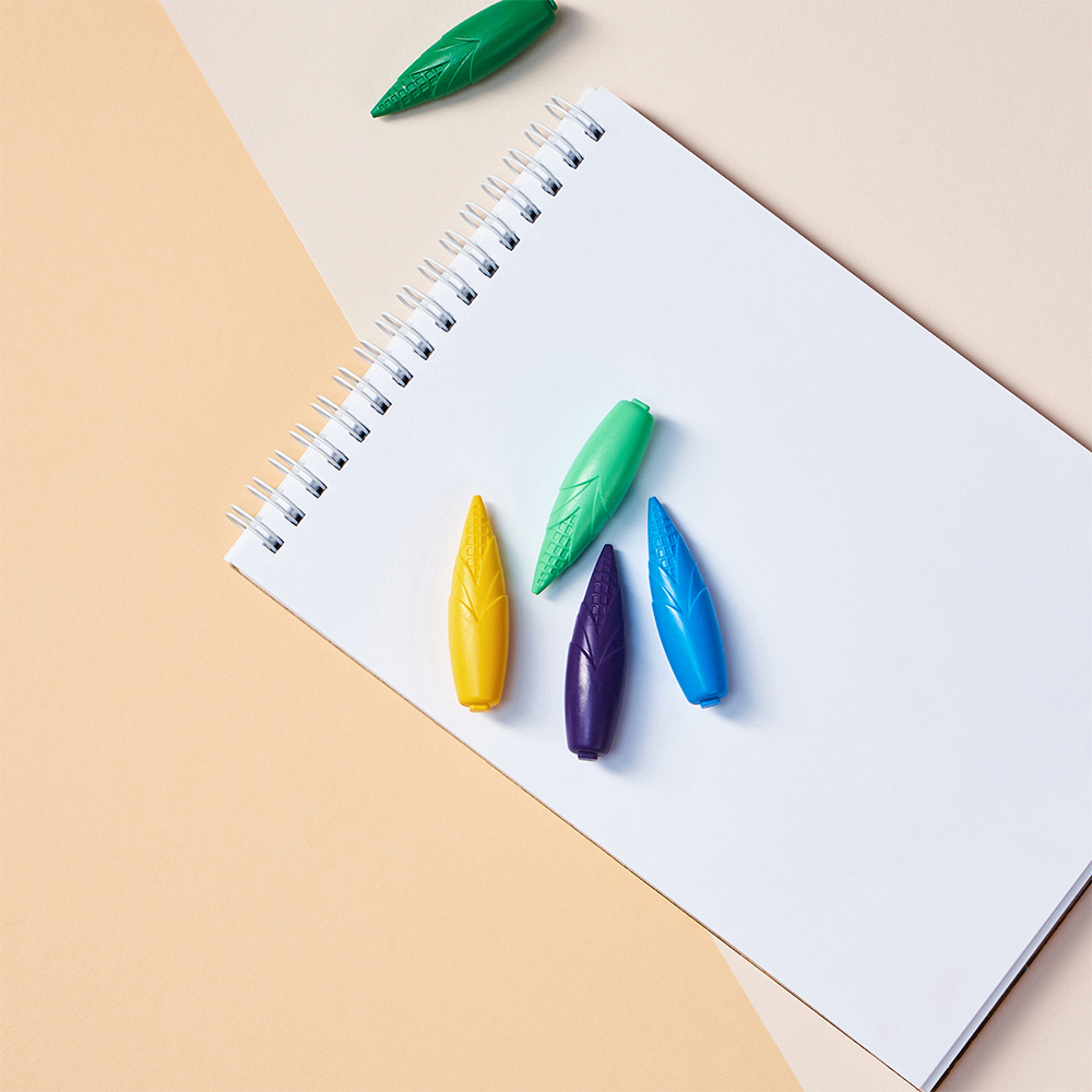 BY Русские Супергерои Мелки восковые пластиковые, 24 цвета, в форме кукурузы, 5,2 см, "Джуниор" - #9