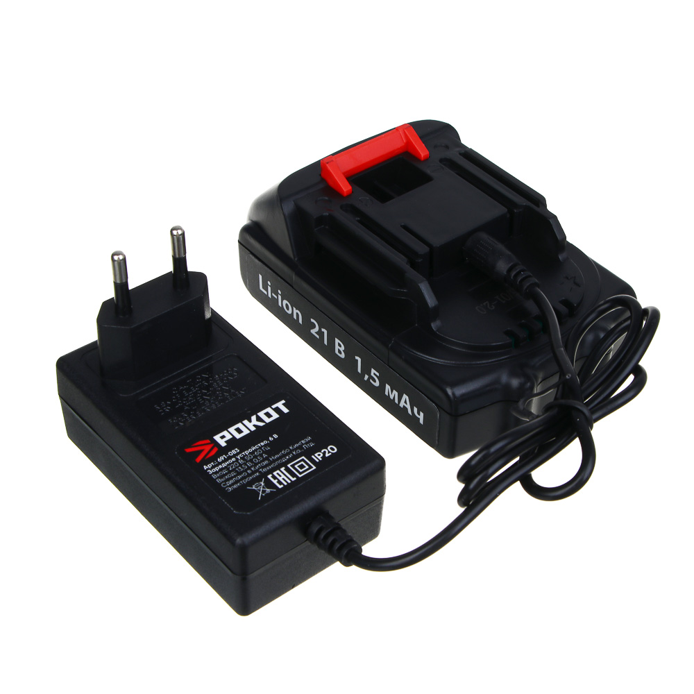 РОКОТ Краскораспылитель аккумуляторный, 21В, 1,5А Li-ion (1шт), з/у,бак 800мл, сопло 1,8мм, (ONE) - #6