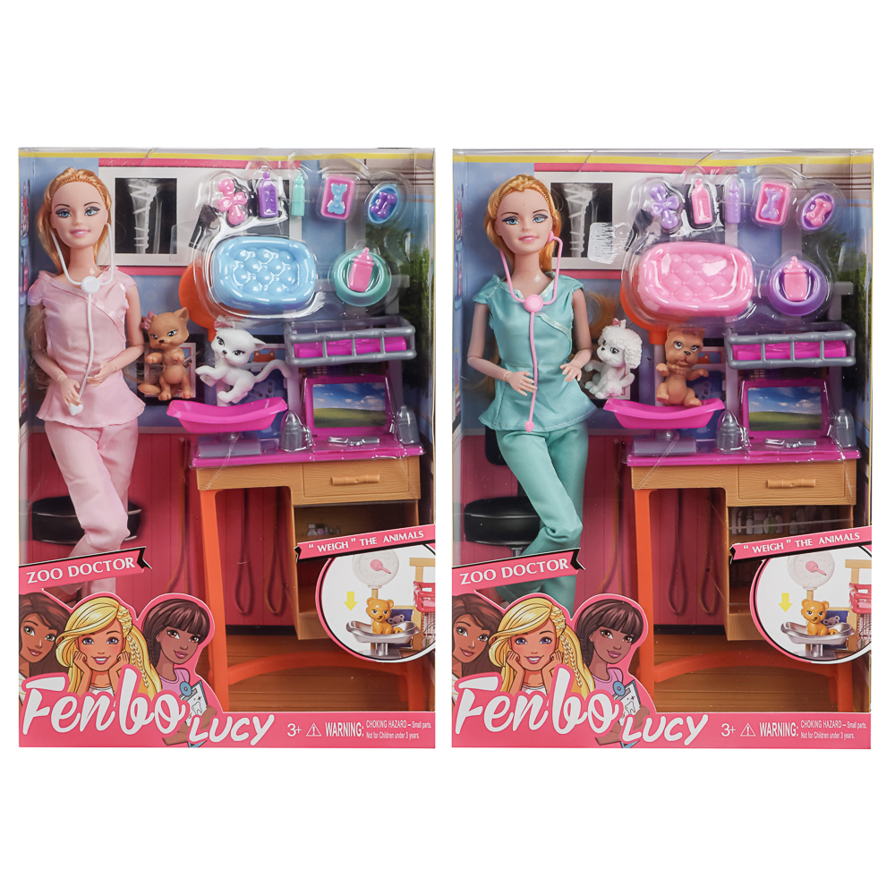 ИГРОЛЕНД Кукла ветеринар 28 см с питомцем и акс., PVC, ABS, полиэстер, 24х7х33 см - #16