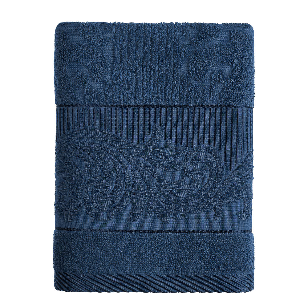 PROVANCE Нэви Полотенце махровое, 100% хлопок, 50х90см, 420гр/м, синий - #8